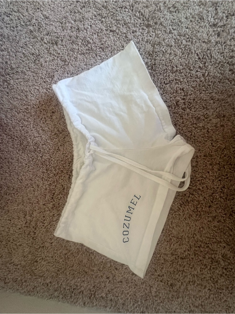Reef White Cozumel Drawstring Athletic Shorts